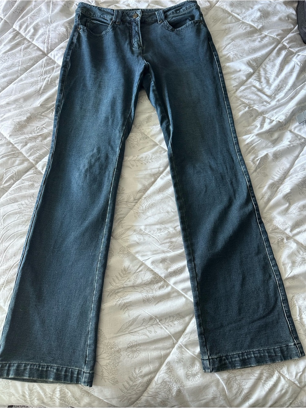 JEANNE PIERRE Indigo Flare Jeans